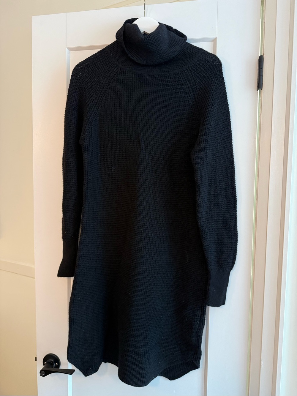 Aritzia Black Chunky Turtleneck Sweater Dress - Picture 2 of 9